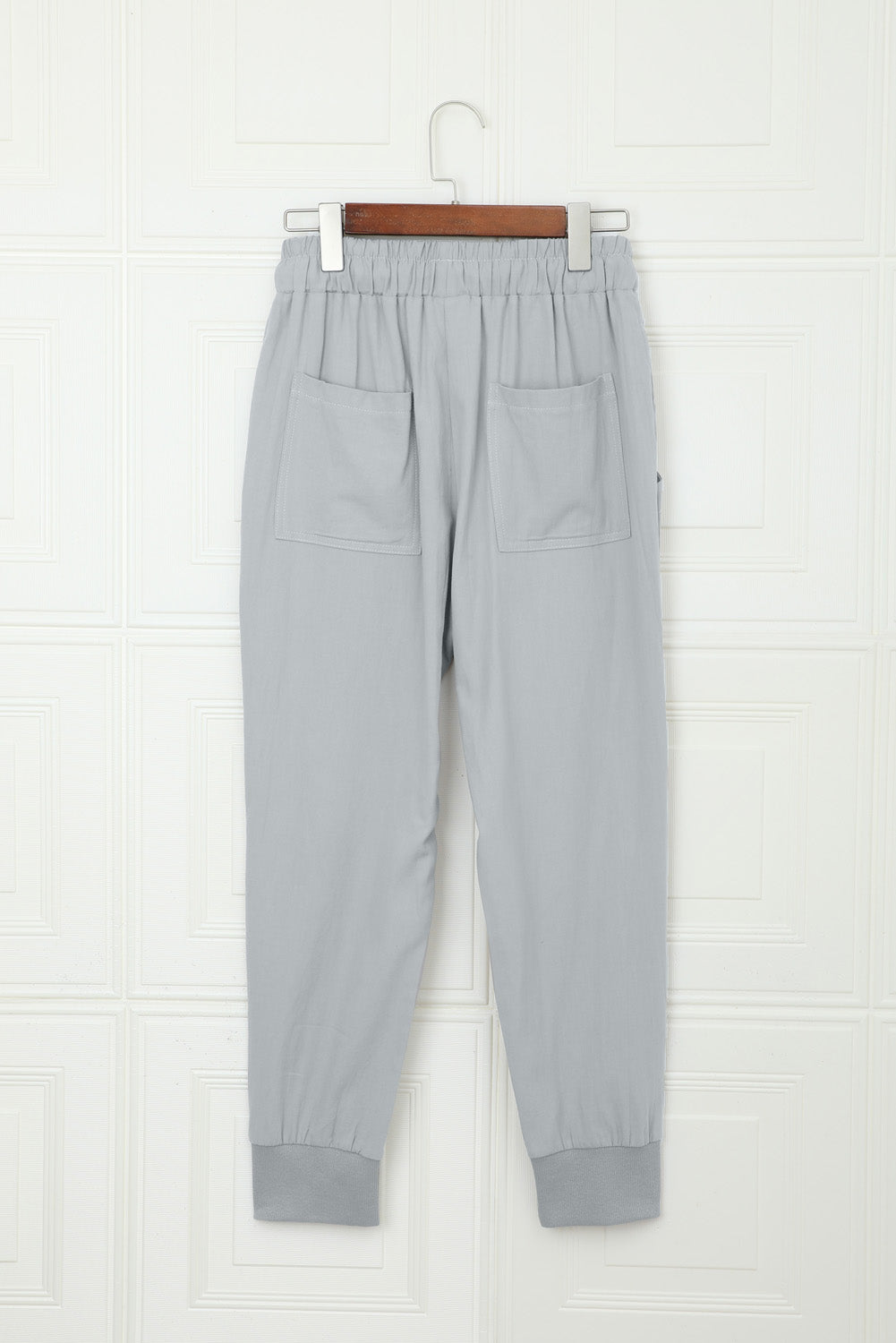 Gray Causal Pockets Pants