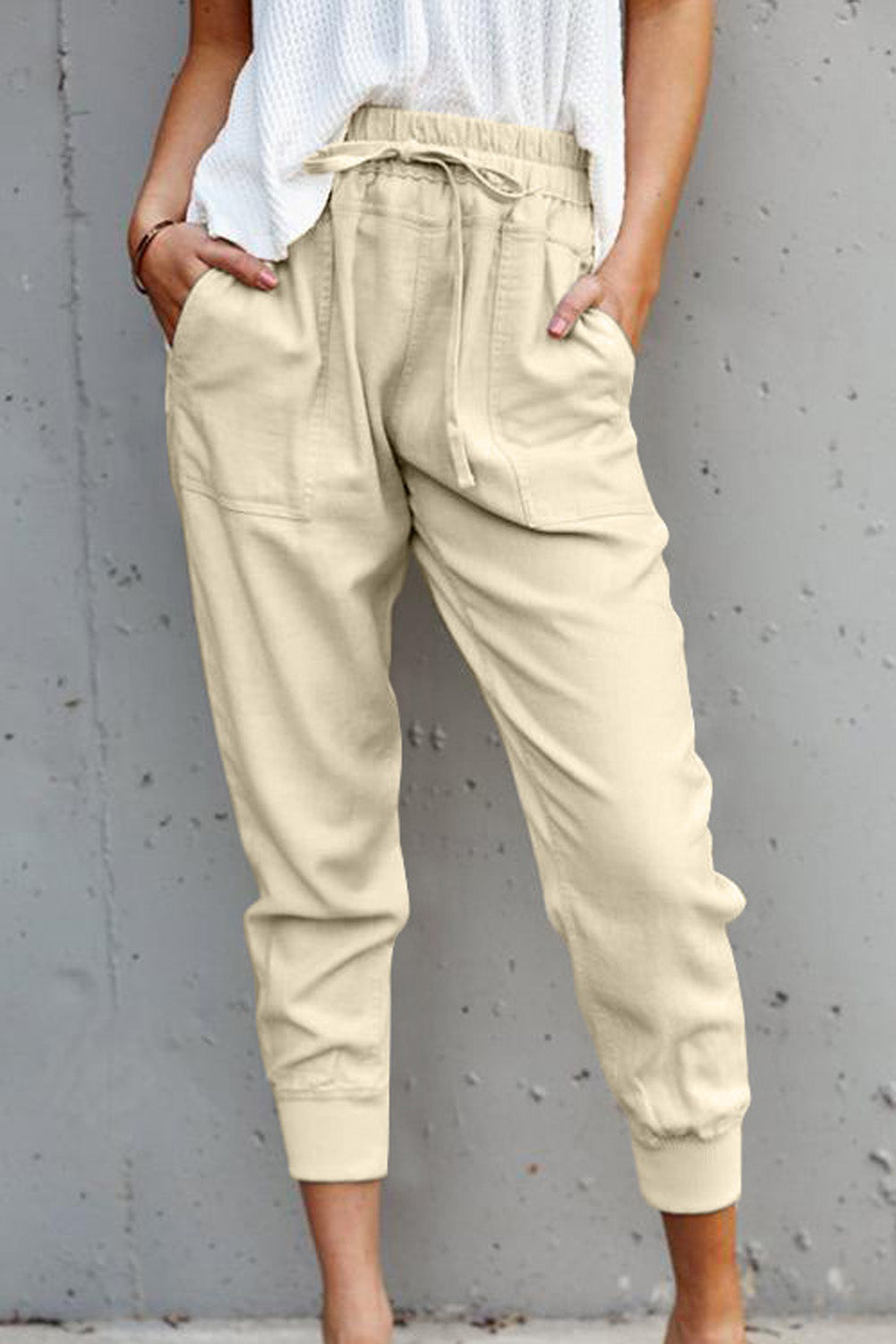 Gray Causal Pockets Pants