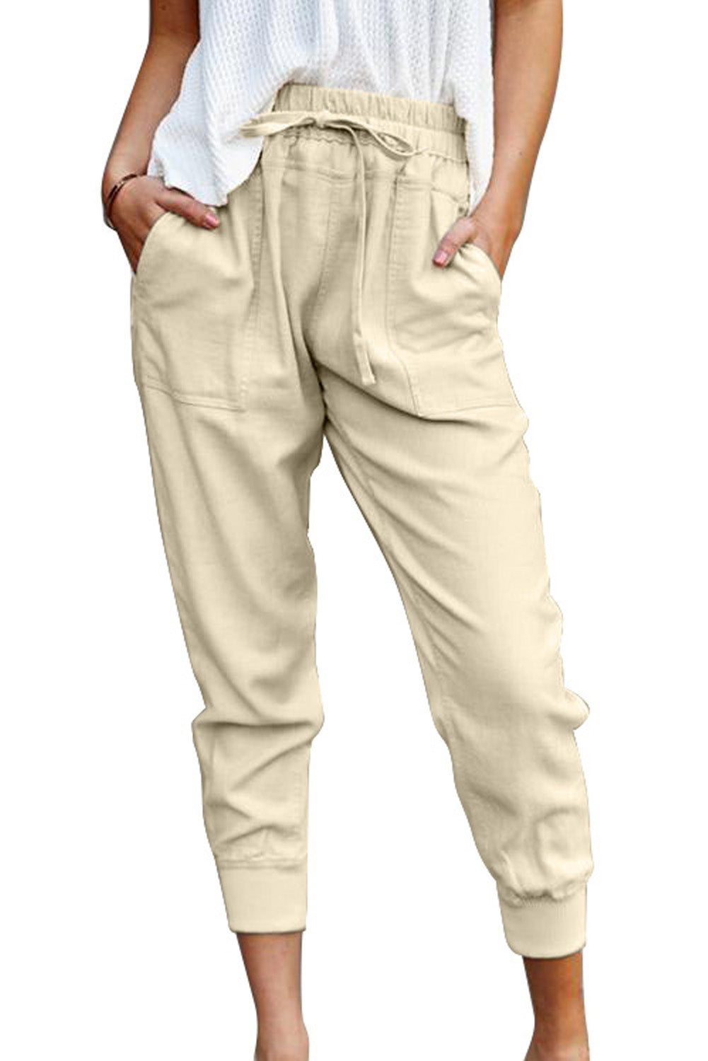 Gray Causal Pockets Pants