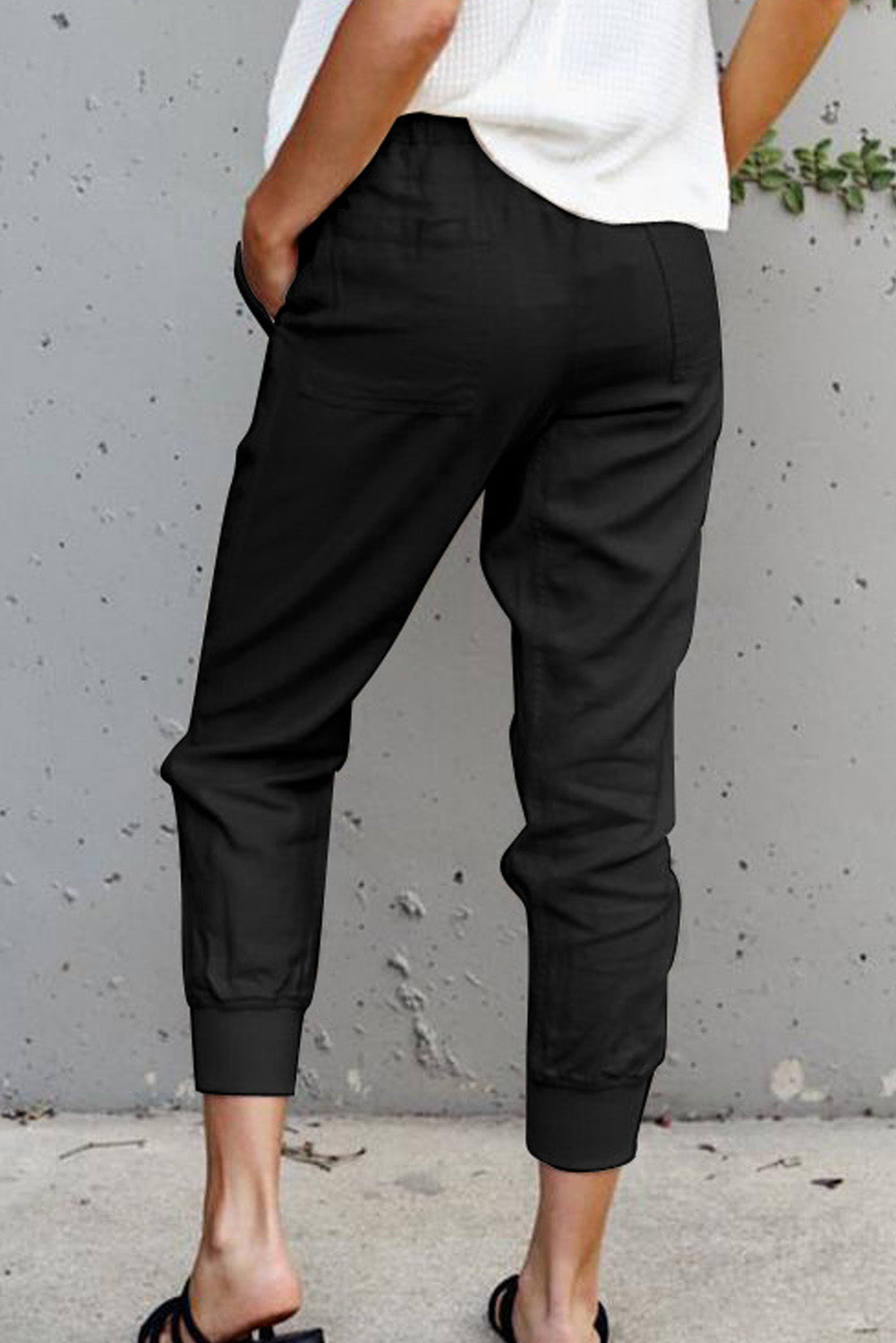 Gray Causal Pockets Pants